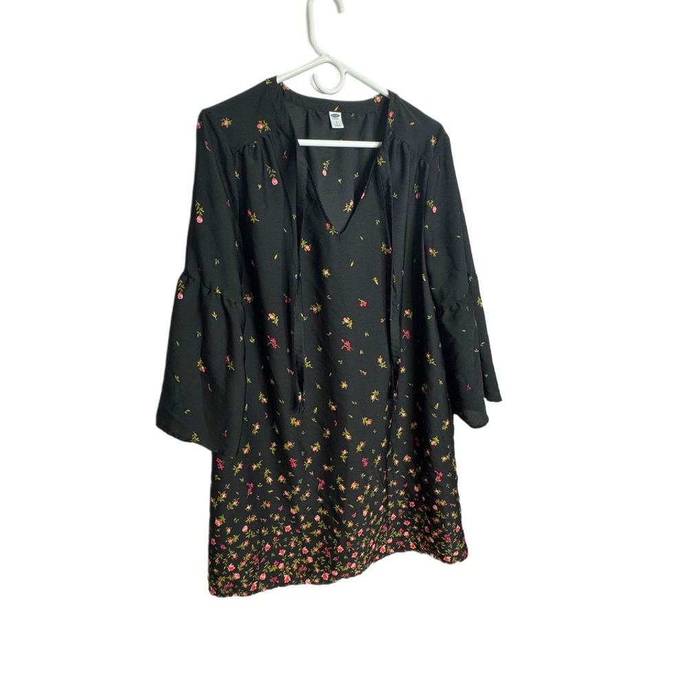 Old Navy Black Floral Dress